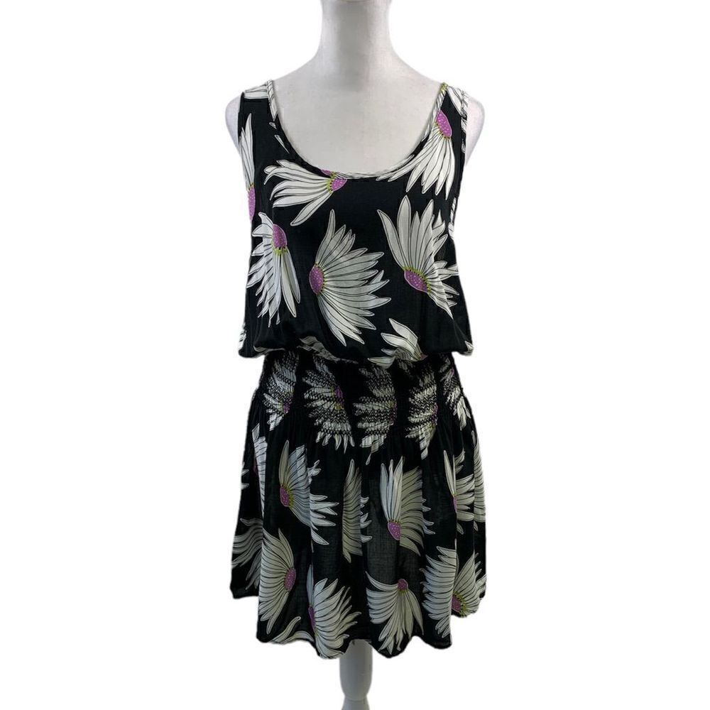 Kate Spade VTG Black Floral Mini Dress Size XS